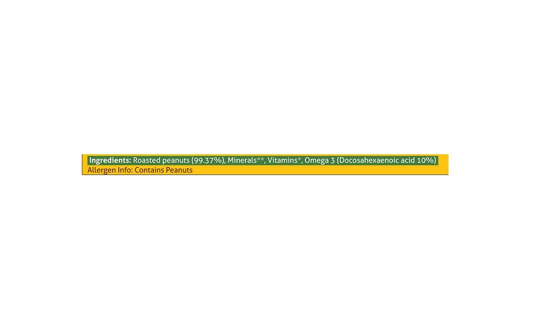 Nouriza Creamy Peanut Butter with Added Vitamins, Minerals & Omega 3, Unsweetened   Jar  1 kilogram